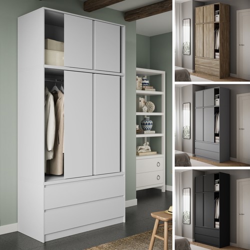 240cm sliding door drawer - sliding,